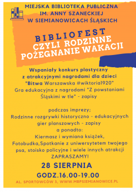 Plakat informacyjny dotyczący wydarzenia