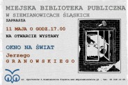 Wernisaż wystawy Jerzego Granowskiego - plakat