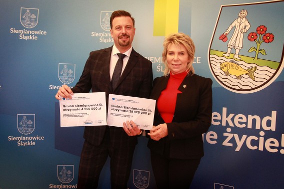 Rafał Piech, Prezydent Miasta Siemianowice Śląskie oraz Dorota Tobiszowska, Senator RP.