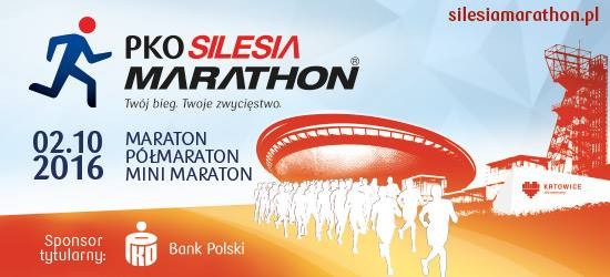 Plakat zapraszający na VIII PKO Silesia Marathon