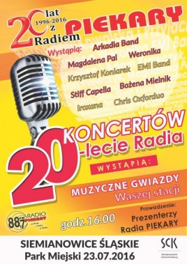 20-lecie Radia Piekary - plakat