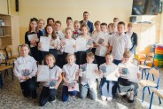 Nagrodzeni przez prezydenta miasta uczniowie siemianowickich szkół.