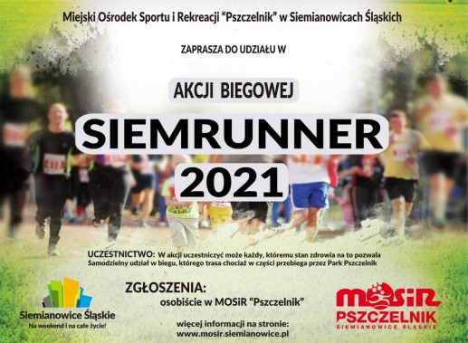Plakat - Akcja Biegowa SIEMRUNNER 2021