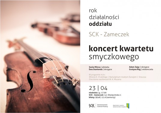 Rok działalności SCK Zameczek - plakat