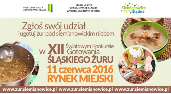 Światowy Konkurs Gotowania Śląskiego Żuru - baner reklamowy