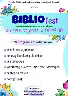 BiblioFest 2019 - plakat