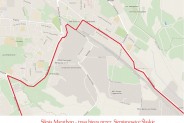 Mapka przebiegu trasy Silesia Marathonu przez Siemianowice Śląskie