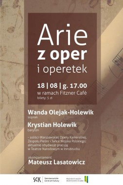 Arie z oper i operetek - plakat