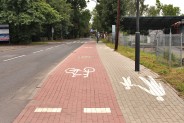 Ścieżka rowerowa przy ulicy Michałkowickiej