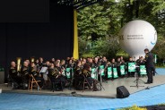 Koncert charytatywny Górniczej Orkiestry Dętej Bytom, na rzecz Wojtka Marcinkowskiego. Na zdjeciu…