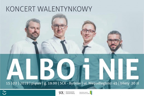Walentynkowy koncert Albo i Nie - plakat