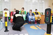 Strażniczki Miejskie prowadzą zajęcia wśród przedszkolaków, dotyczące profilaktyki…